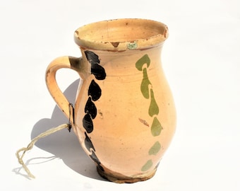 Jarra de agua de gres antiguo, cerámica etnográfica Ewer