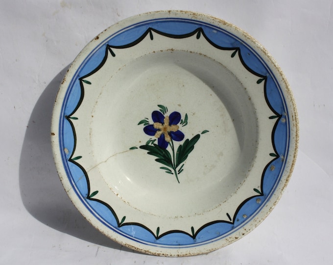 Traditional Folk Plate, Hungarian Pottery, Folk, Antique Peasant Plate, Flower Plate