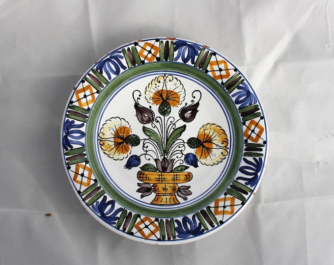 Clay Plate, Little Pottery, Folk Peasant Plate