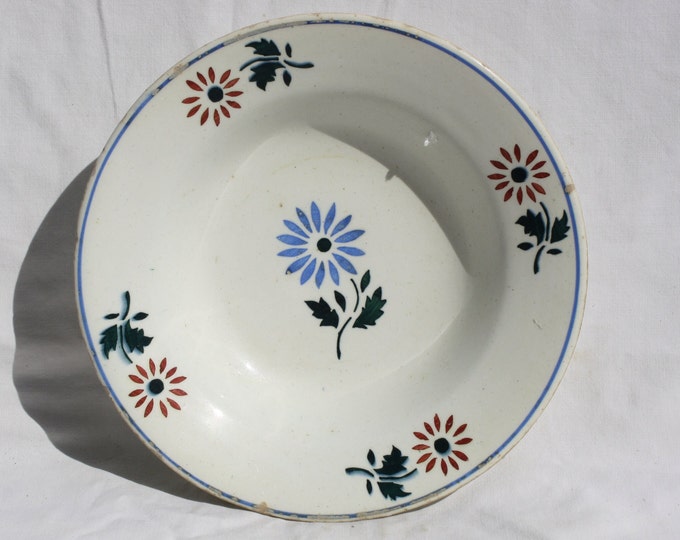 Apatfalva Plate, Hungarian Pottery, Folk, Antique Peasant Folk Plate