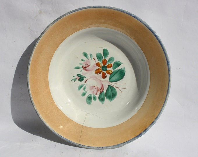 Traditional Hungarian Ceramic Plate, Hungarian Pottery, Folk Plate, Antique Peasant Plate