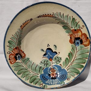 Traditional Plate, Terracotta Plate, Clay Plate, Transylvania Pottery, FolkPlate , Antique Peasant Plate