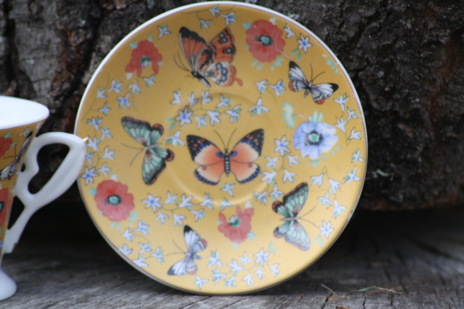 Butterfly Porcelain Japanese Porcelain Butterfly Tea Set Etsy