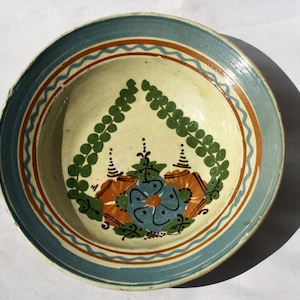 Traditional Plate, Terracotta Plate, Clay Plate, Transylvania Pottery, Folk, Antique Peasant Plate