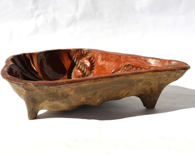 Antique Early 19th Century Ceramic Baking Cooking Form, Puding Form, Antique Baking, Cooking Mold