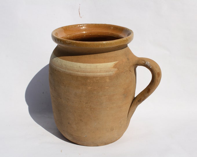 Folk Pitcher, Folk Bottle, Honey Jar, Handpainted Jug, Faience Jug, Folk Ewer