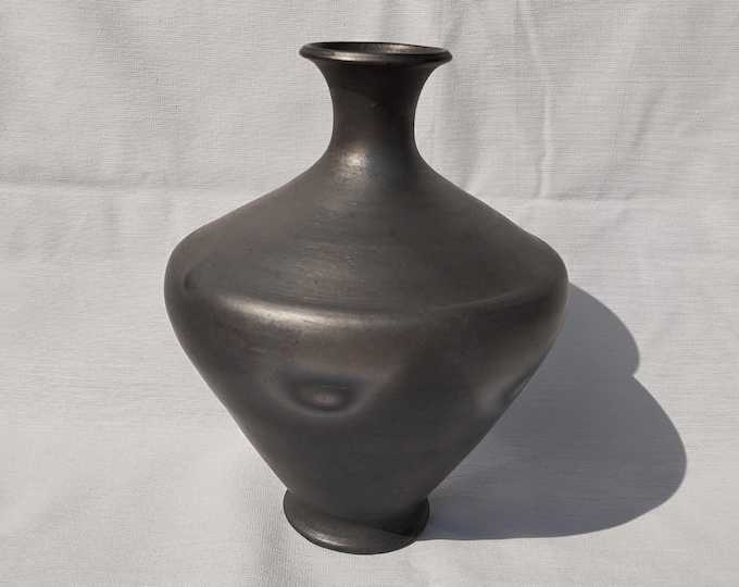 Traditional Antique Black Pitcher Vase from mid 20th century Vintage Jug
