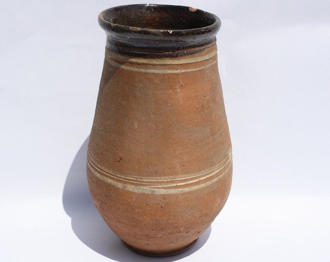 Stoneware Vase, Rare Folk Pitcher, Huge Vase, Folk Pitcher, Vintage Vase, Ceramic Pitcher, Ceramic Pottery