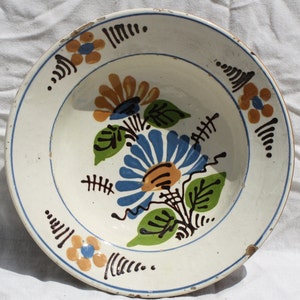 Traditional Plate, Terracotta Plate, Clay Plate, Transylvania Pottery, FolkPlate , Antique Peasant Plate