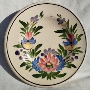 Traditional Folk Plate, Hungarian Pottery, Wall Plate, Flower Designed Plate