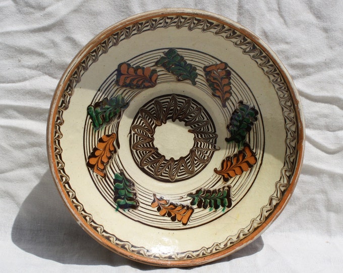 Traditional Romania Horezu Ceramic Plate