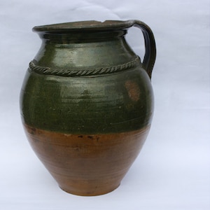 Stoneware Vase, Rare Folk Pitcher, Huge Vase, Folk Pitcher, Vintage Vase, Ceramic Pitcher, Ceramic Potter
