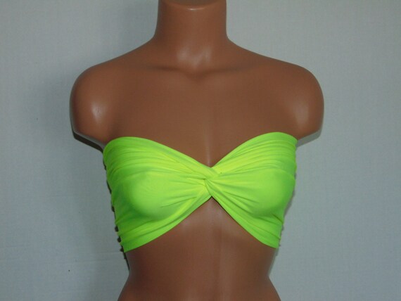 bandeau neon bikini