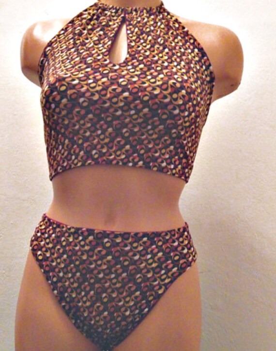 halter top bikini set