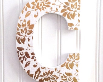 Letter C Wall Decor Etsy