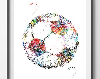 soccer art etsy