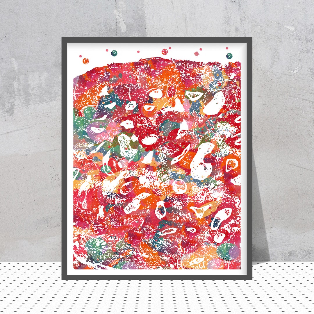 Uterine Lining Anatomy Print Uterus Art Endometrium Watercolor Poster ...