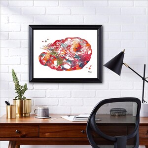 Ovary Watercolor Print | OB-GYN Art | Gynecology Practice Decor image 5