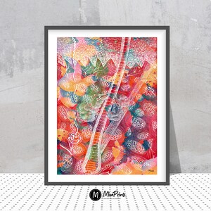 Epidermis Art Print Human Skin Anatomy Watercolor Illustration Integumentary System Poster Dermatology Art Skin Tissue And Sebaceous Glands