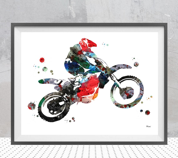 Art Poster Motocross sport