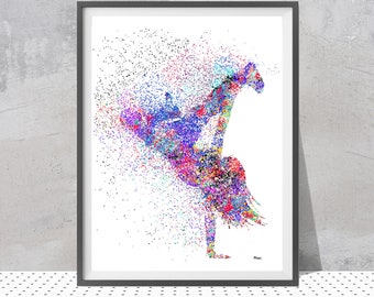 Hip Hop Female Dancer Print Hip Hop Dance Style Poster Hip Hop and BreakDance Art Girl Dancing Hip Hop Personalized Art Gift Add A Name