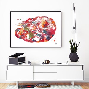Ovary Watercolor Print | OB-GYN Art | Gynecology Practice Decor image 4