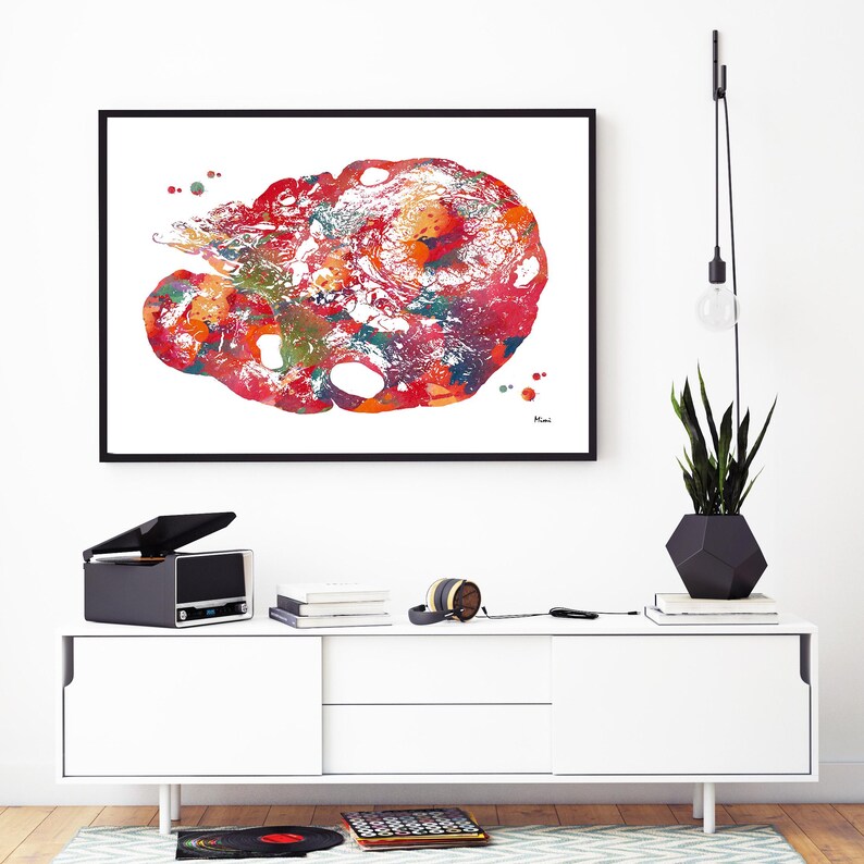 Ovary Watercolor Print | OB-GYN Art | Gynecology Practice Decor image 4