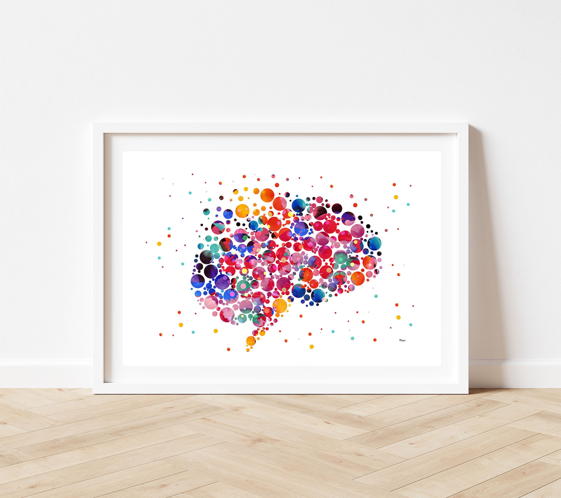 Human Brain Abstract Anatomy Art Print Brain Cells Poster - Etsy UK