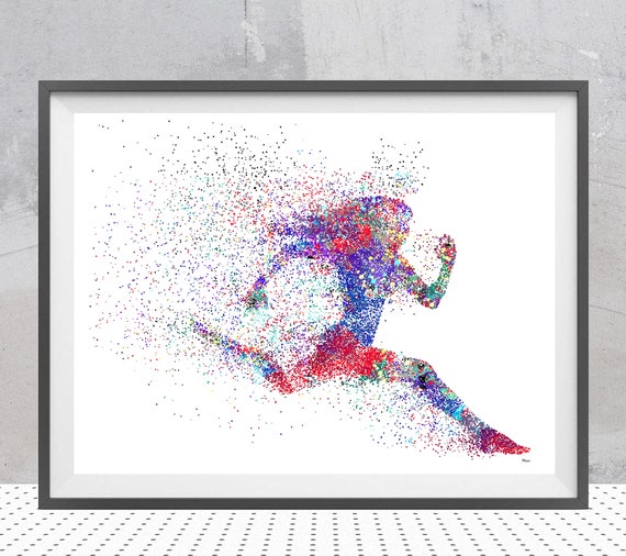 Shadow of a runner on a running track available as Framed Prints, Photos,  Wall Art and Photo Gifts