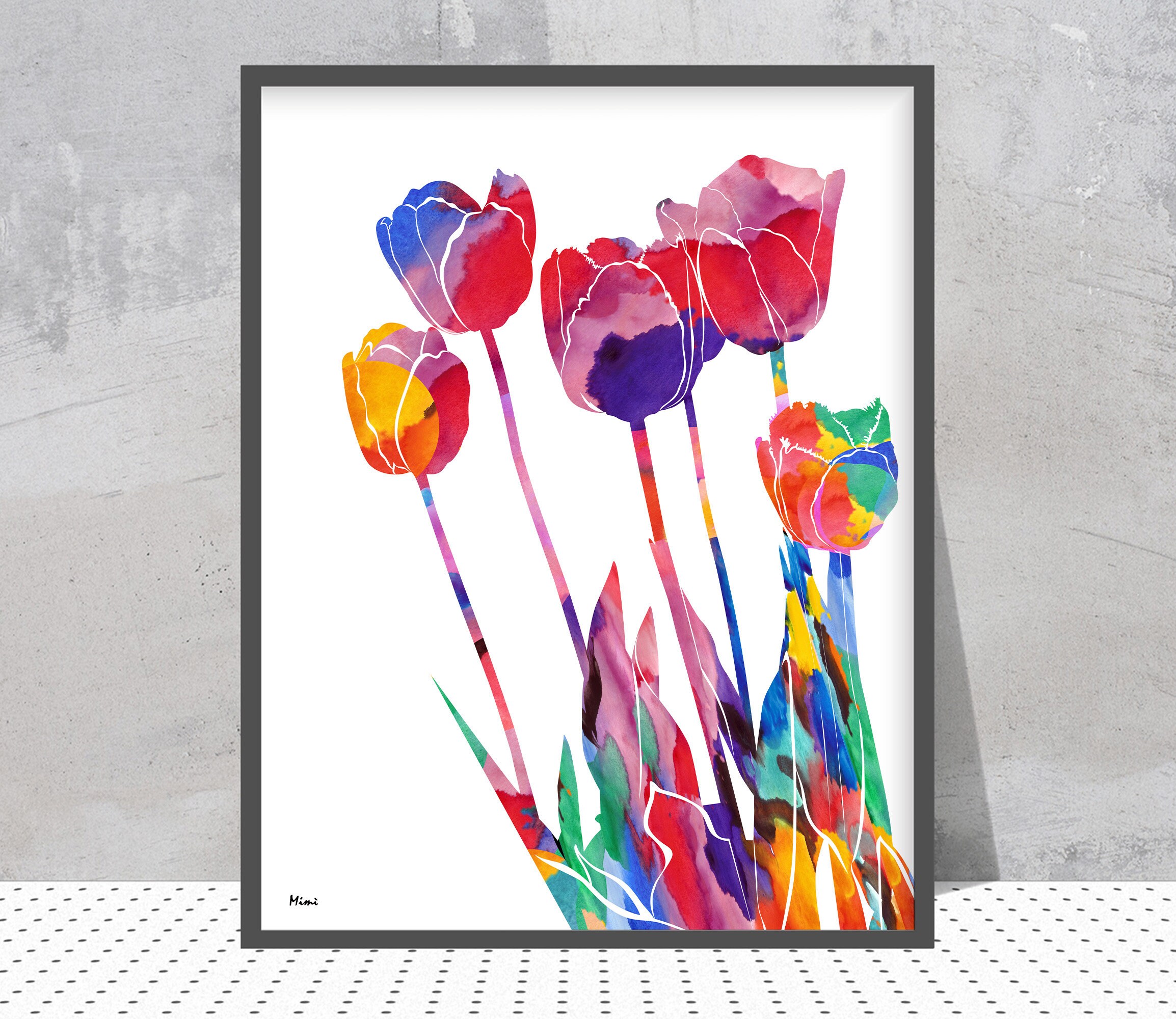Happy Tulips Art Flowers Painting Original Artwork Floral Small Abstract Flowers Wall Art Decor Tulips Painting Happy Bouquet Tulips For You Happy Tulips Art Flowers Painting Original Artwork Floral Small Abstract Flowers Wall Art Decor Tulips Painting Happy Bouquet Tulips For You