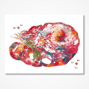 Ovary Watercolor Print | OB-GYN Art | Gynecology Practice Decor image 3