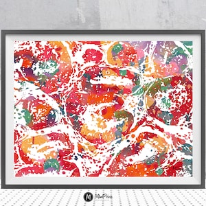 Endometrium print baarmoeder anatomie kunst vrouwelijk voortplantingssysteem poster endometrium medische kunst gynaecologie OB-GYN vruchtbaarheidskliniek kunst aan de muur