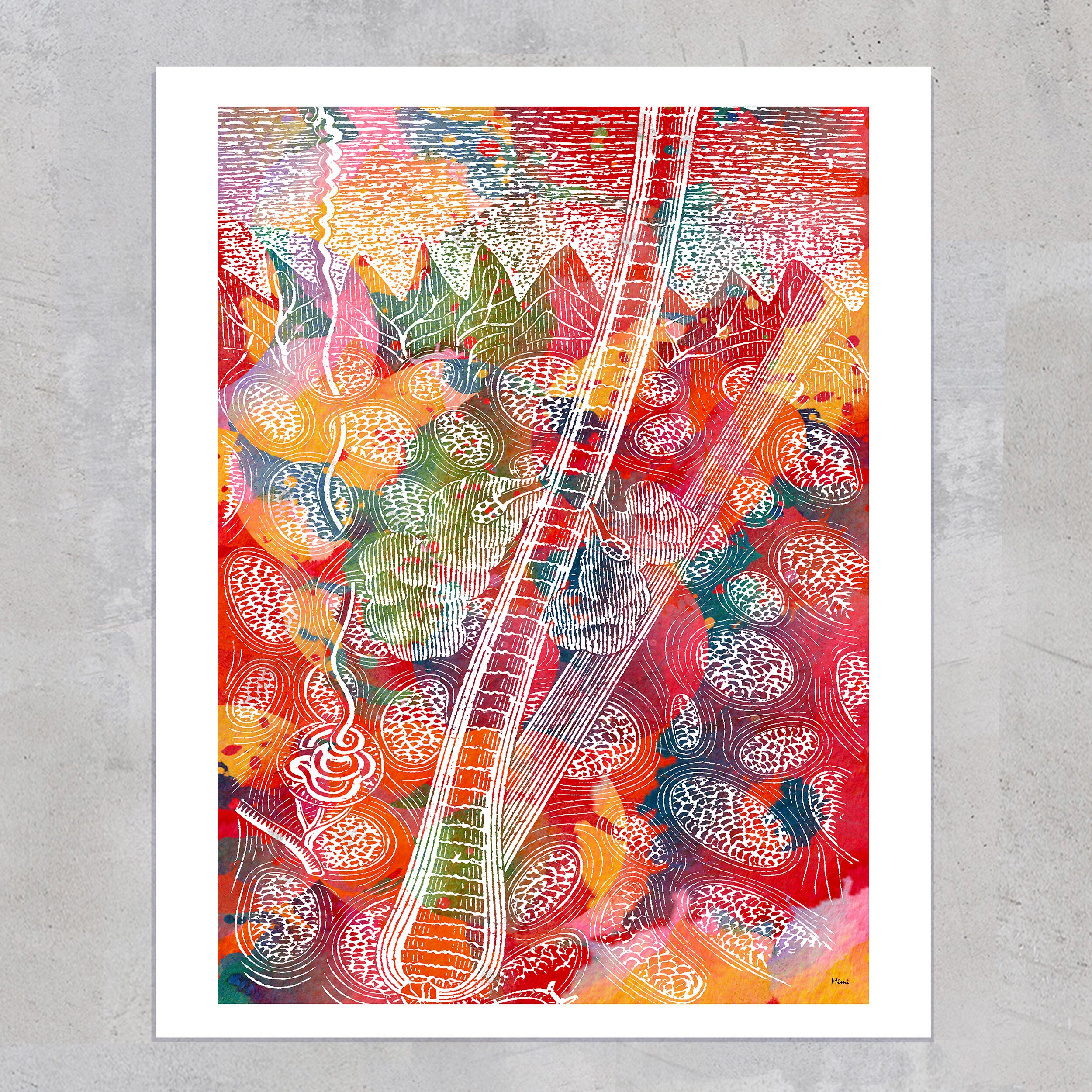 Epidermis Kunstdruck: Aquarell menschliche Haut Anatomie Poster - Etsy  Schweiz, image size:2500x2500