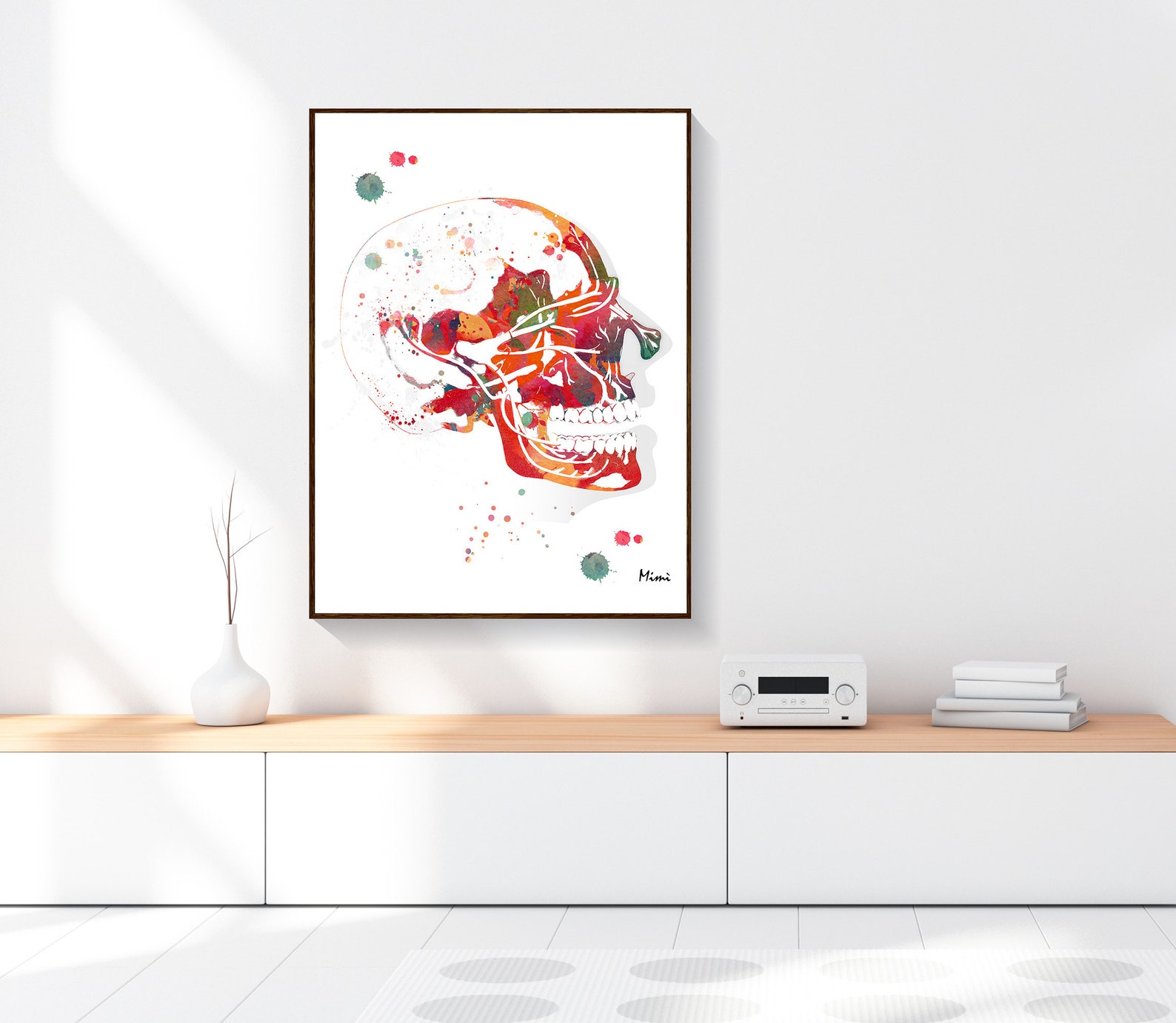 Trigeminal Nerve Watercolor Print | Cranial Nerves Art | Medical ...