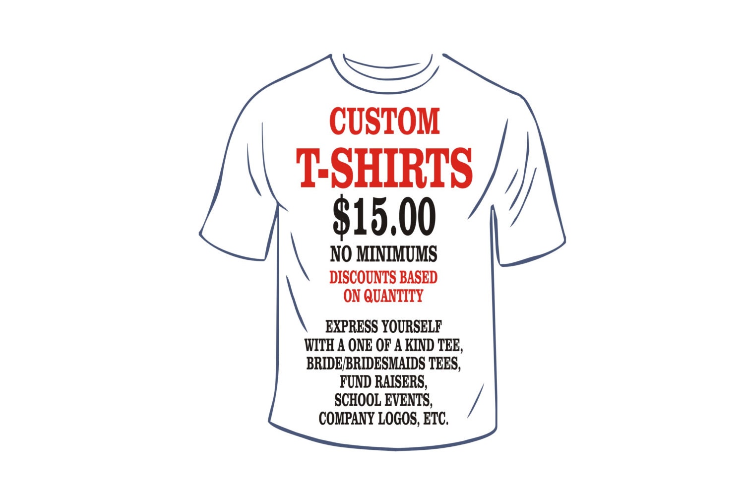 custom ink shirts prices