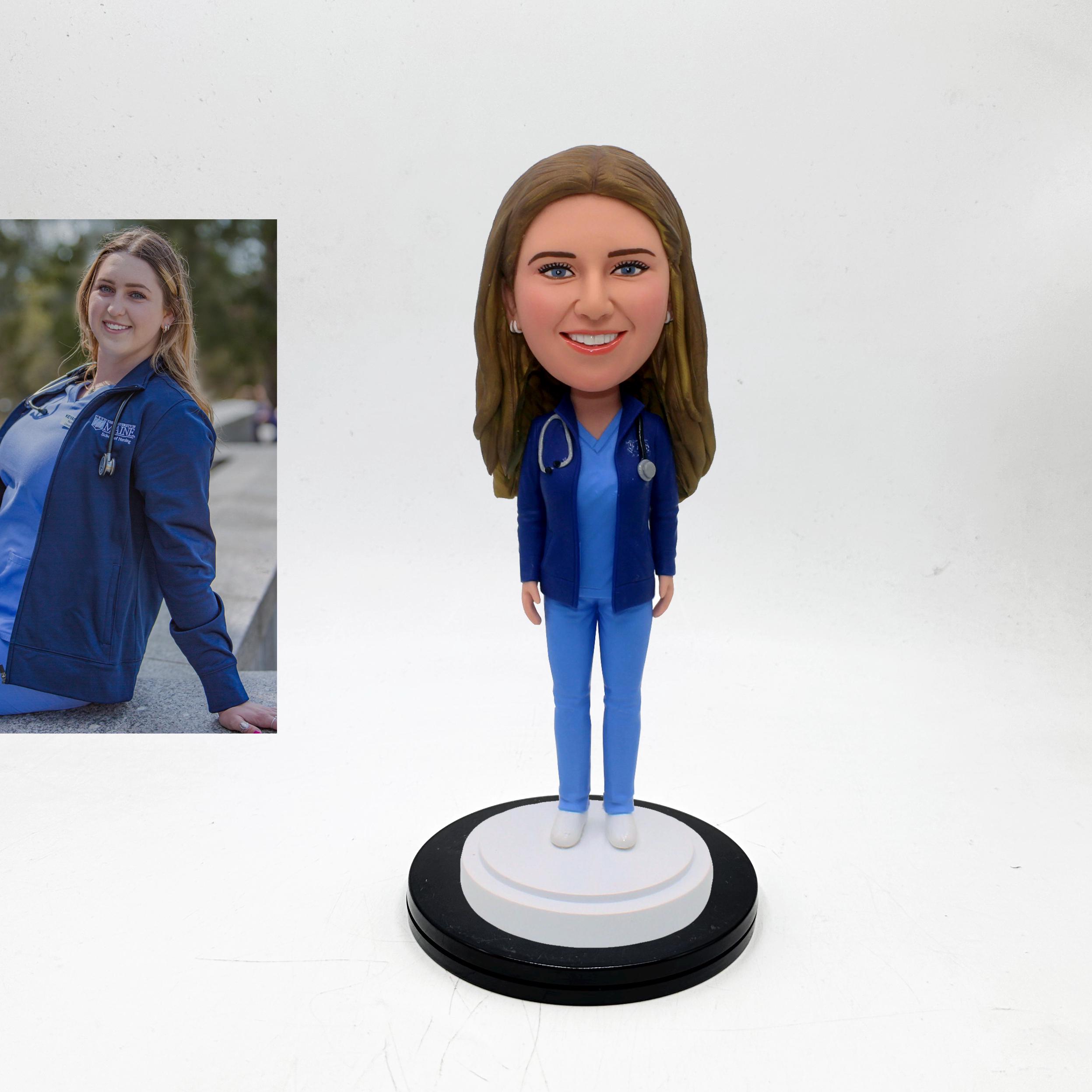 Custom Bobblehead Birthday Gifts For Girlfriend, Custom Personalized Women's Bobbleheads, Custom Daughter Bobbleheads, Custom Female Statues