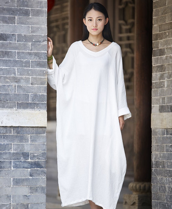 Loose fitting cotton dresses Clearance