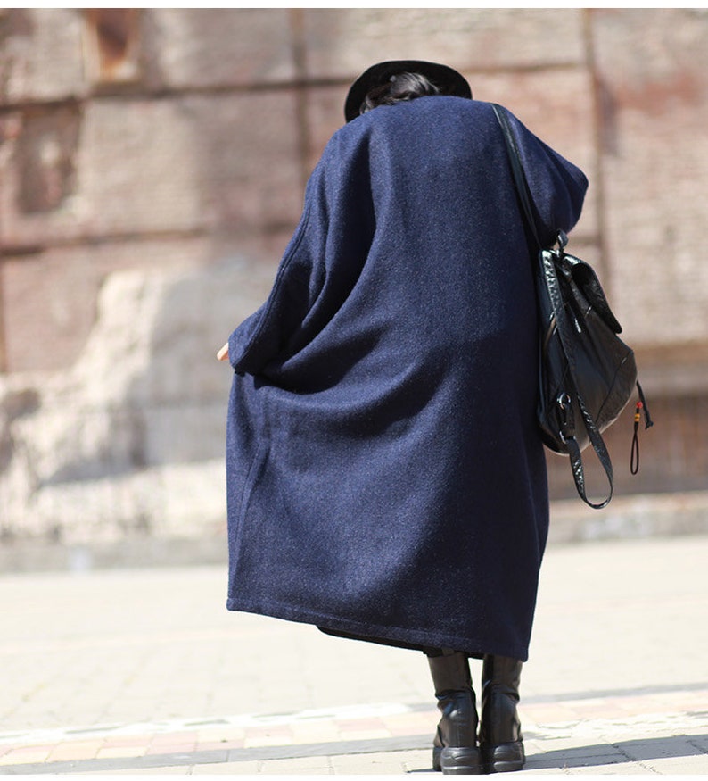 Wool Dress Winter Dress Long Dress Womens Winter Loose Fitting Oversized Thickening Warm Cashmere Tunic Dress With Pockets Casual Dress