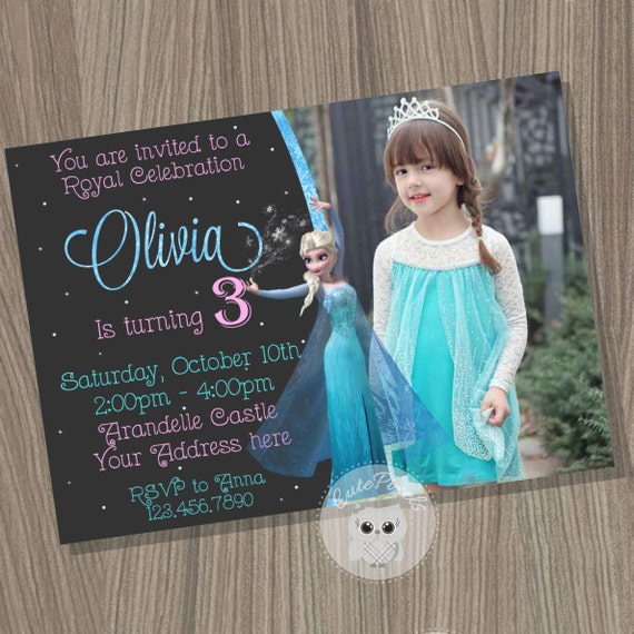 Frozen Invitation, Disney Frozen, Frozen Elsa Invitation, Frozen Invitation, Frozen Birthday, Frozen Party, Frozen Birthday Invitation Il_570xn