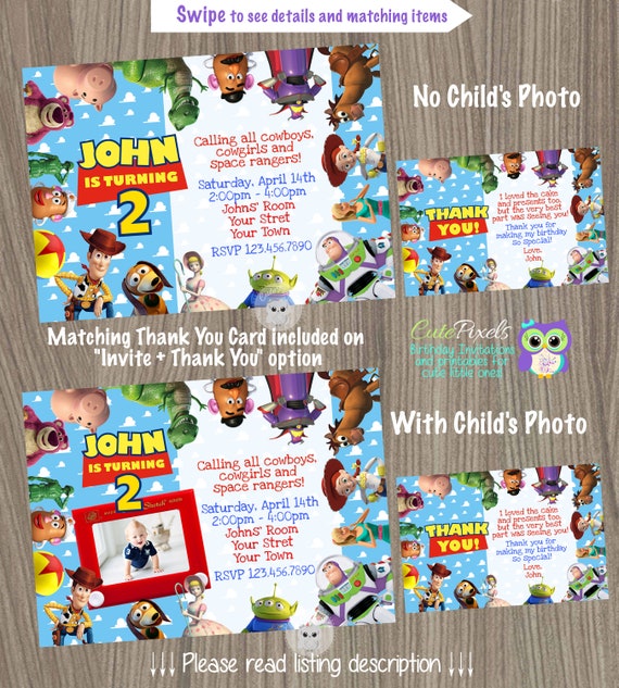 Toy Story Invitation, Toy Story Birthday Party, Toy Story Party, Toy Story Birthday Invitation, Woody Invitation, Buzz Invitation, Toys Il_570xn