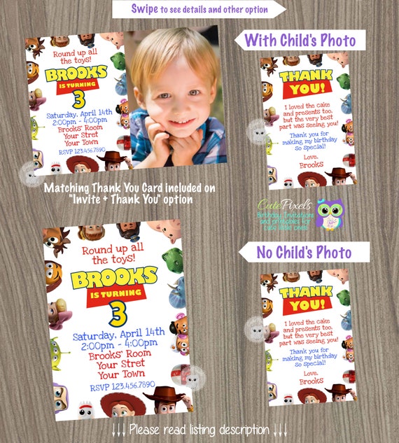 Toy Story Invitation, Toy Story Birthday Party, Toy Story Party, Toy Story Birthday Invitation, Woody Invitation, Buzz Invitation, Toys Il_570xn