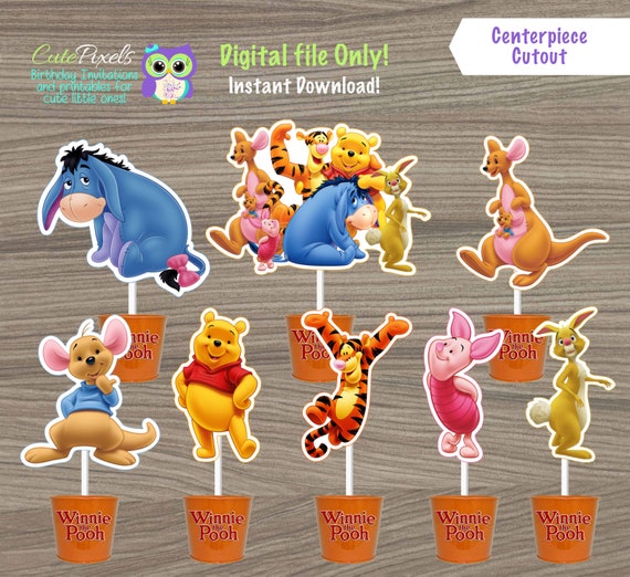 winnie the pooh cake topper figures