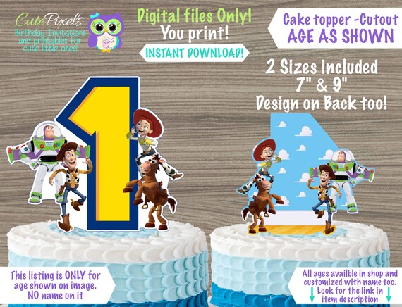 Toy Story Cake Topper Toy Story Centerpiece Toy Story Toppers