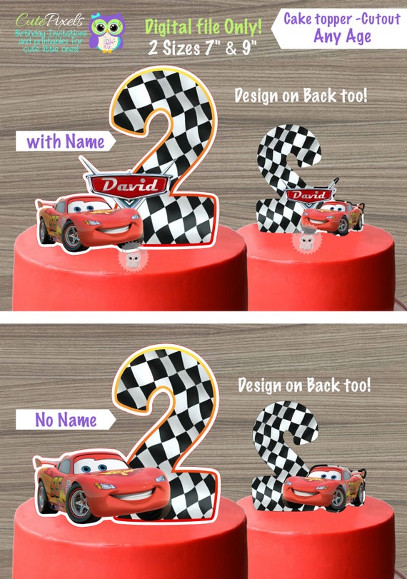 Cars Cake Topper, Cars Centerpiece, Disney Cars Birthday, Lighting Mcqueen Topper, Cars Birthday decor, Cars cut outs, Cars Cutouts, Cake Il_570xn