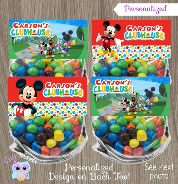 Mickey Mouse Bag Toppers, Mickey Mouse Birthday, Mickey Mouse Treat Bags, Mickey Mouse Party, Mickey Mouse Goodies, Bag Toppers, Treat Bag Il_570xn