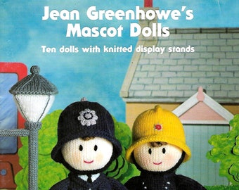 JEAN GREENHOWE Mascot Dolls New Knitting Pattern Toy and Doll Book