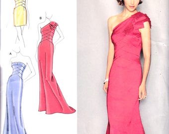 SIMPLICITY K2253 Misses Stylish Evening Dresses Original Uncut Sewing Pattern