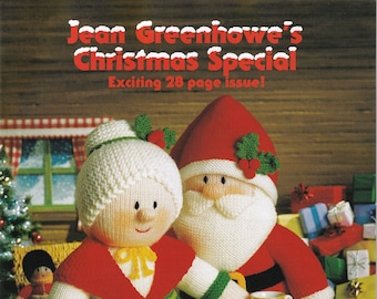 JEAN GREENHOWE Christmas Special Original Toy/Doll  Knitting Pattern Book