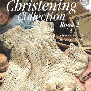 BABY CHRISTENING Heirloom Collection Book 2/Heirloom Crochet/ Vintage Style Original Vintage Crochet Pattern PDF Instant Download