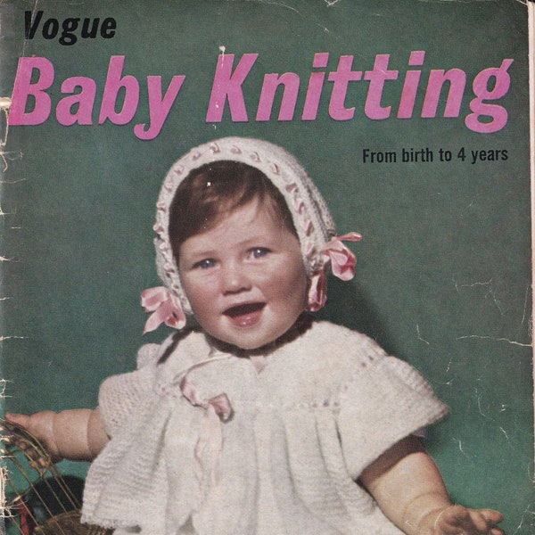 VOGUE BABY KNITTING Original Rare Collectable Vintage Book No. 7